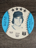 1981 MSA Mini Discs #11 Bucky Dent