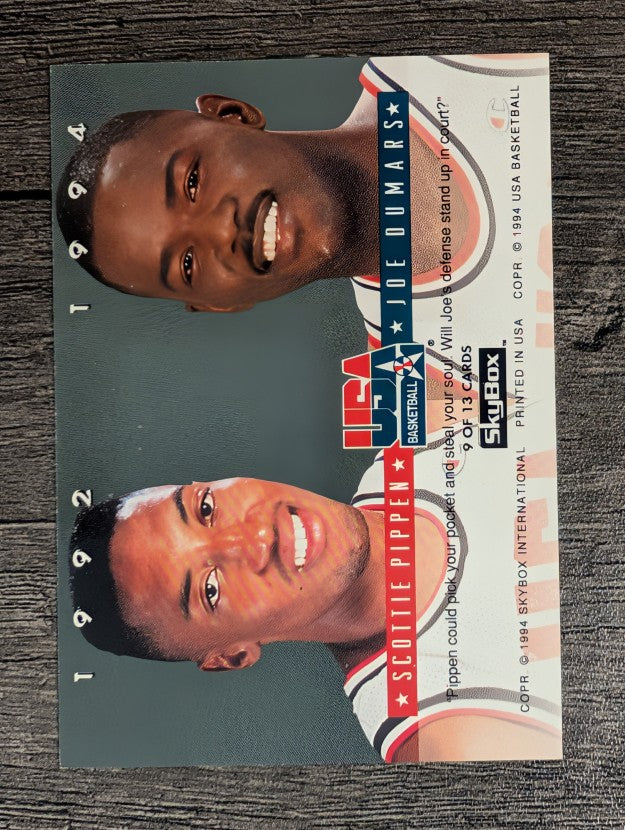 1993-94 SkyBox Premium USA Tip-Off #9 Joe Dumars/Scottie Pippen (NM)