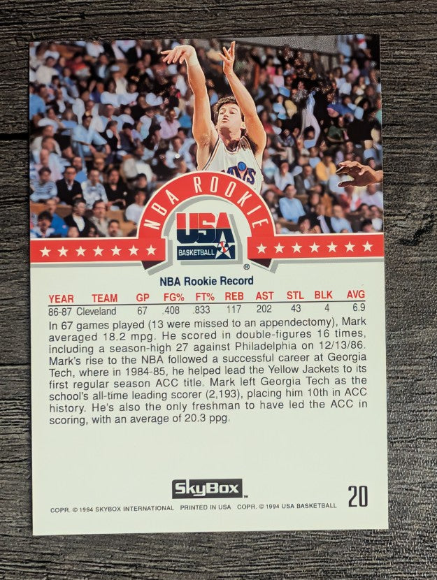 1994 SkyBox USA #20 Mark Price/NBA Rookie