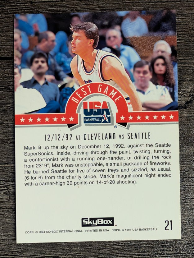 1994 SkyBox USA #21 Mark Price/Best Game