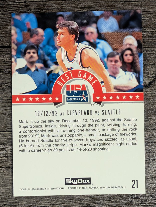 1994 SkyBox USA #21 Mark Price/Best Game