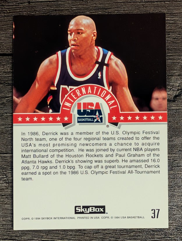 1994 SkyBox USA #37 Derrick Coleman/International