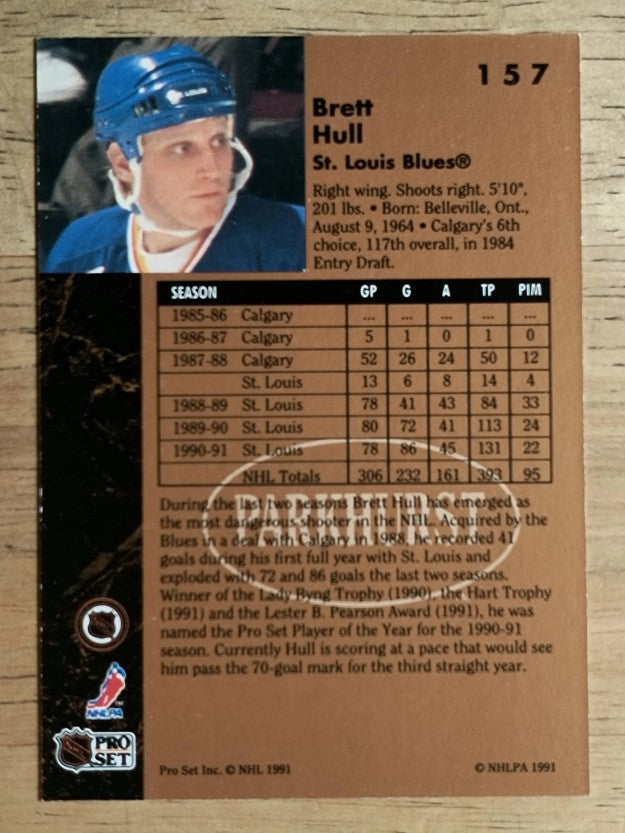 1991-92 Parkhurst #157 Brett Hull