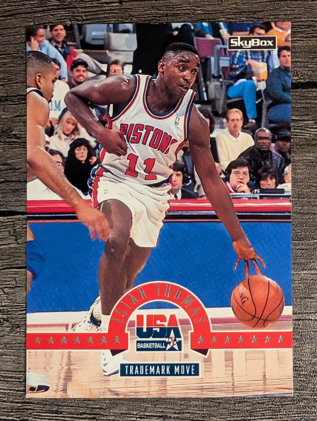 1994 SkyBox USA #47 Isiah Thomas/Trademark Move