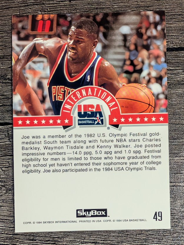 1994 SkyBox USA #49 Joe Dumars/International