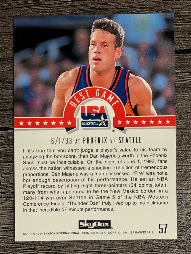 1994 SkyBox USA #57 Dan Majerle/Best Game
