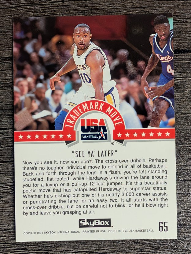 1994 SkyBox USA #65 Tim Hardaway/Trademark Move