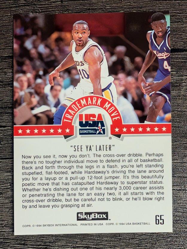 1994 SkyBox USA #65 Tim Hardaway/Trademark Move