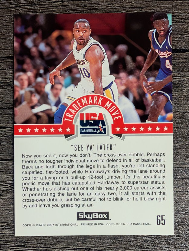 1994 SkyBox USA #65 Tim Hardaway/Trademark Move