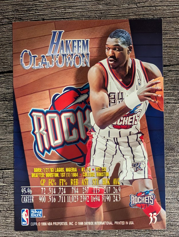 1996-97 Z-Force #35 Hakeem Olajuwon (NM)