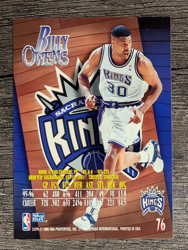 1996-97 Z-Force #76 Billy Owens