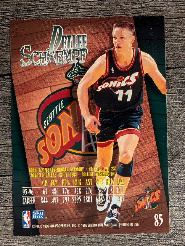1996-97 Z-Force #85 Detlef Schrempf