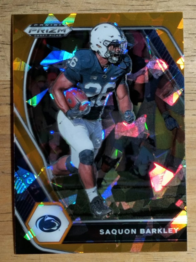 2021 Panini Prizm Draft Picks Prizms Orange Ice #88 Saquon Barkley