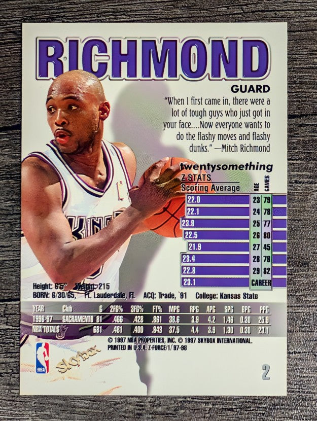 1997-98 Z-Force #2 Mitch Richmond