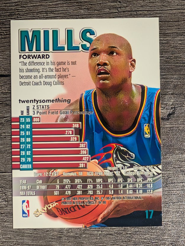 1997-98 Z-Force #17 Terry Mills