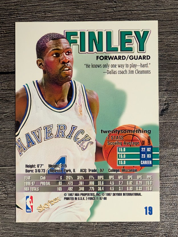 1997-98 Z-Force #19 Michael Finley