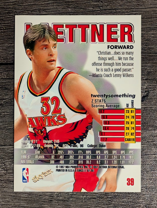 1997-98 Z-Force #39 Christian Laettner