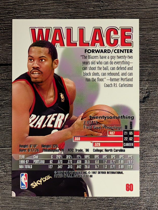 1997-98 Z-Force #60 Rasheed Wallace