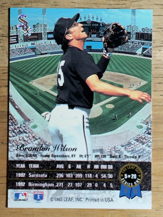 1993 Leaf Gold Rookies #R5 Brandon Wilson