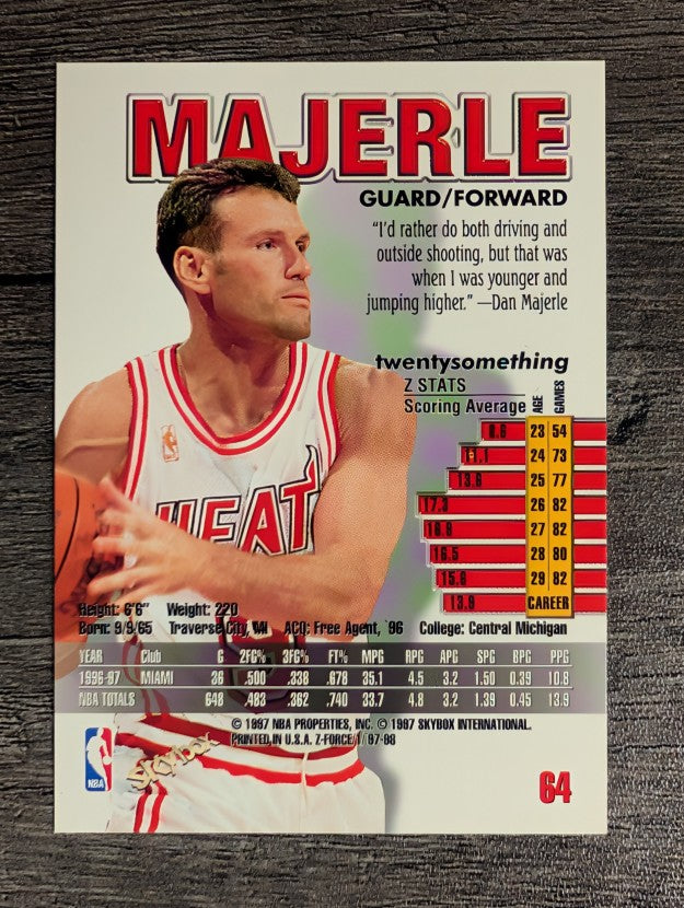 1997-98 Z-Force #64 Dan Majerle
