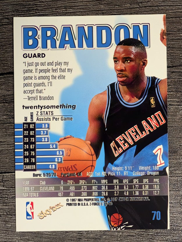 1997-98 Z-Force #70 Terrell Brandon