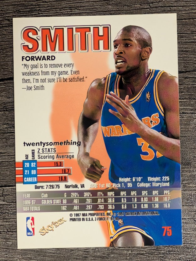 1997-98 Z-Force #75 Joe Smith