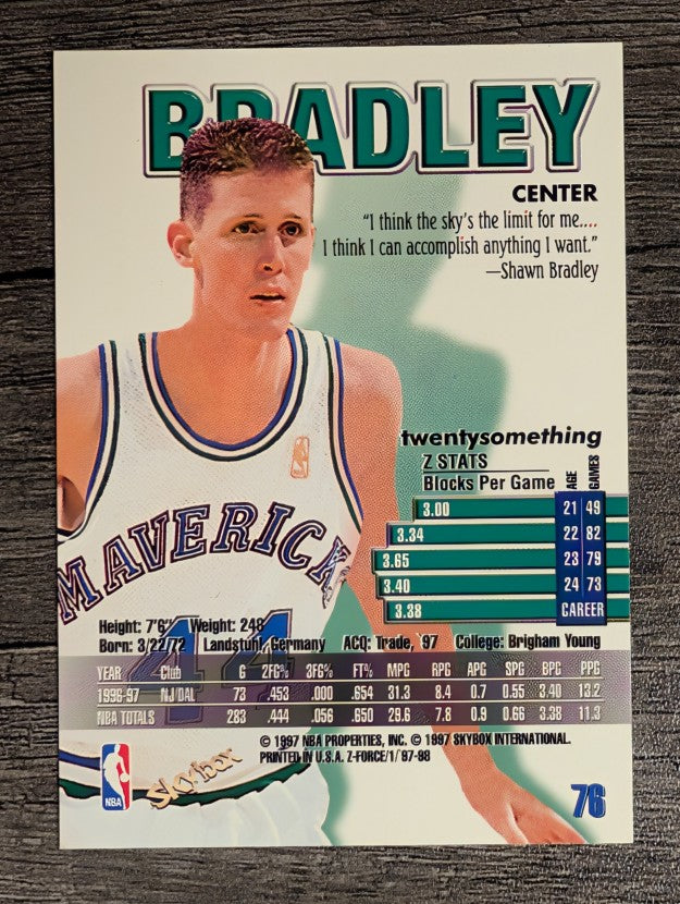1997-98 Z-Force #76 Shawn Bradley