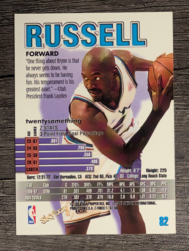 1997-98 Z-Force #82 Bryon Russell
