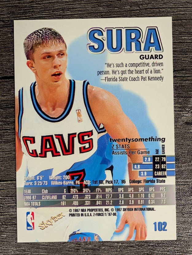 1997-98 Z-Force #102 Bob Sura