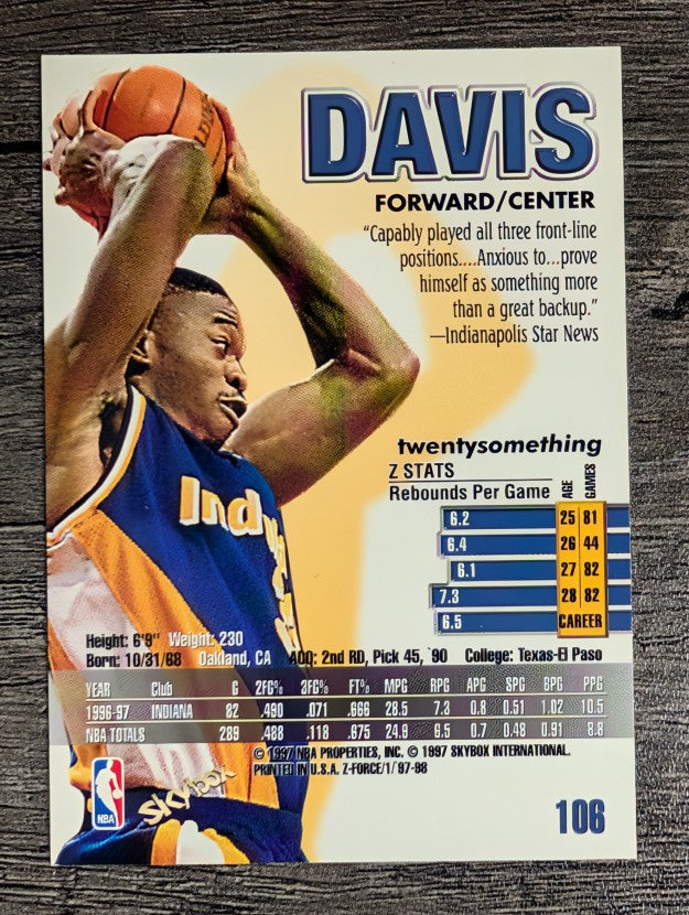 1997-98 Z-Force #106 Antonio Davis