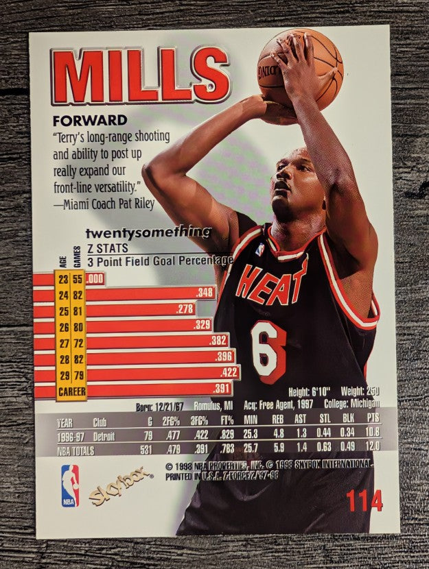 1997-98 Z-Force #114 Terry Mills
