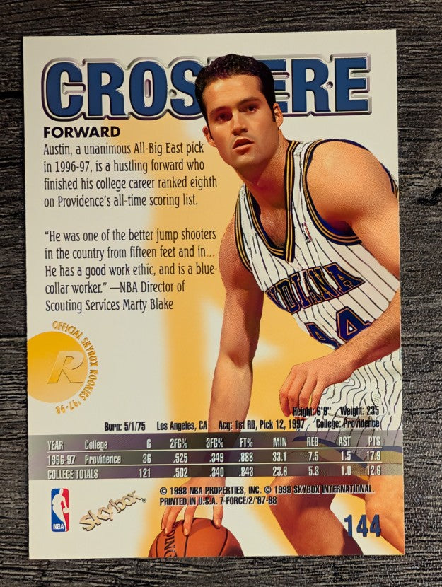 1997-98 Z-Force #144 Austin Croshere RC