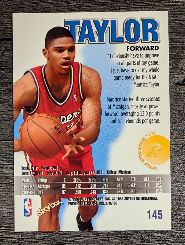 1997-98 Z-Force #145 Maurice Taylor RC