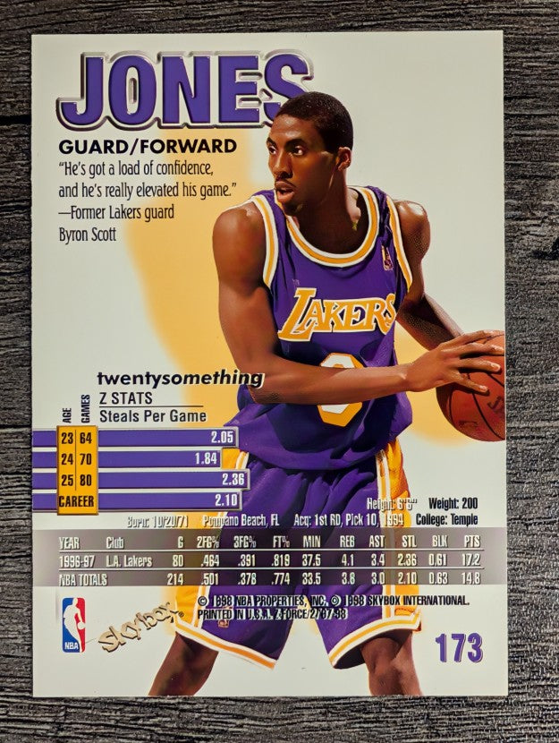 1997-98 Z-Force #173 Eddie Jones
