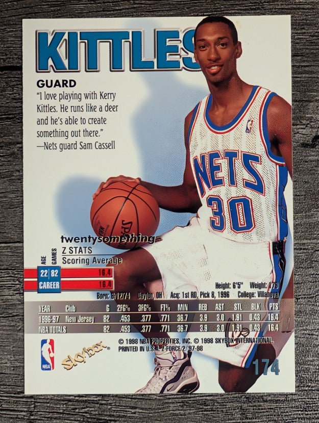 1997-98 Z-Force #174 Kerry Kittles