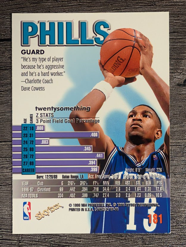 1997-98 Z-Force #181 Bobby Phills