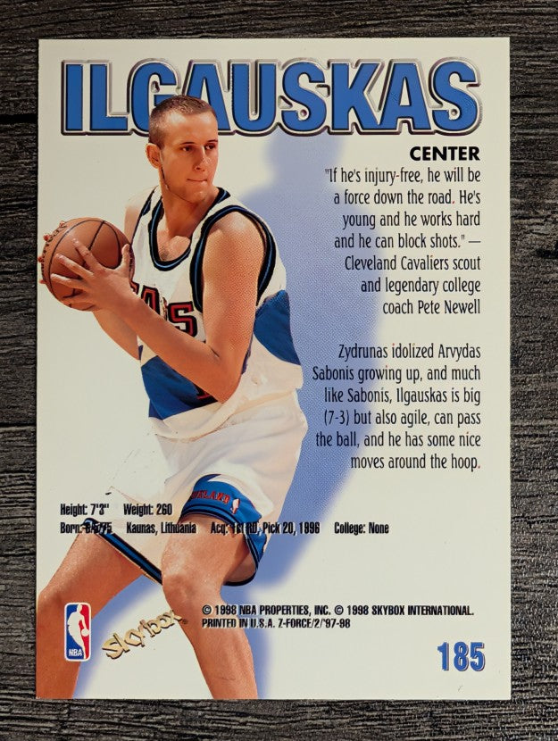 1997-98 Z-Force #185 Zydrunas Ilgauskas