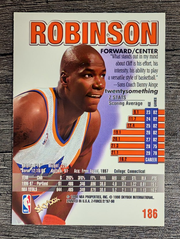 1997-98 Z-Force #186 Clifford Robinson