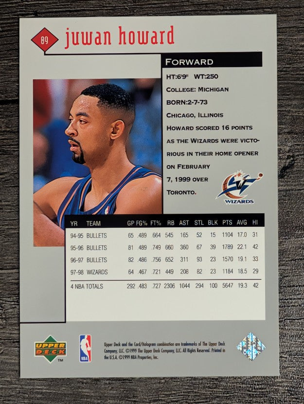 1998-99 Black Diamond #89 Juwan Howard