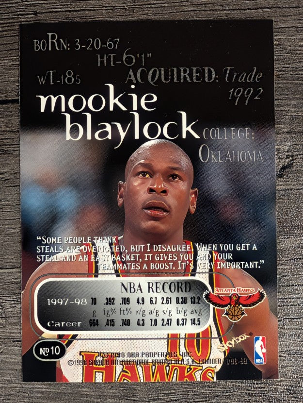 1998-99 SkyBox Thunder #10 Mookie Blaylock