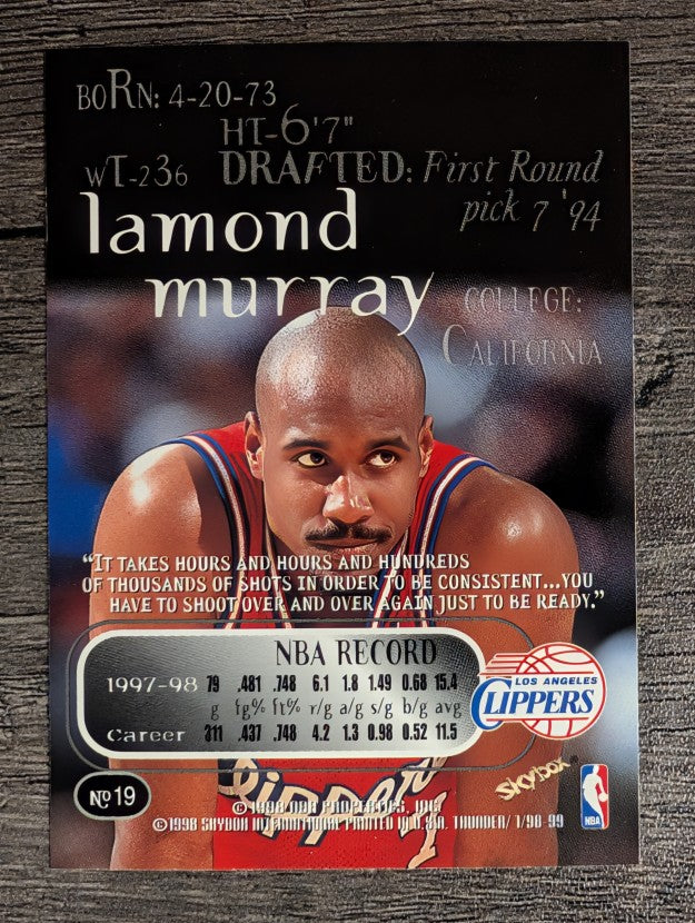 1998-99 SkyBox Thunder #19 Lamond Murray