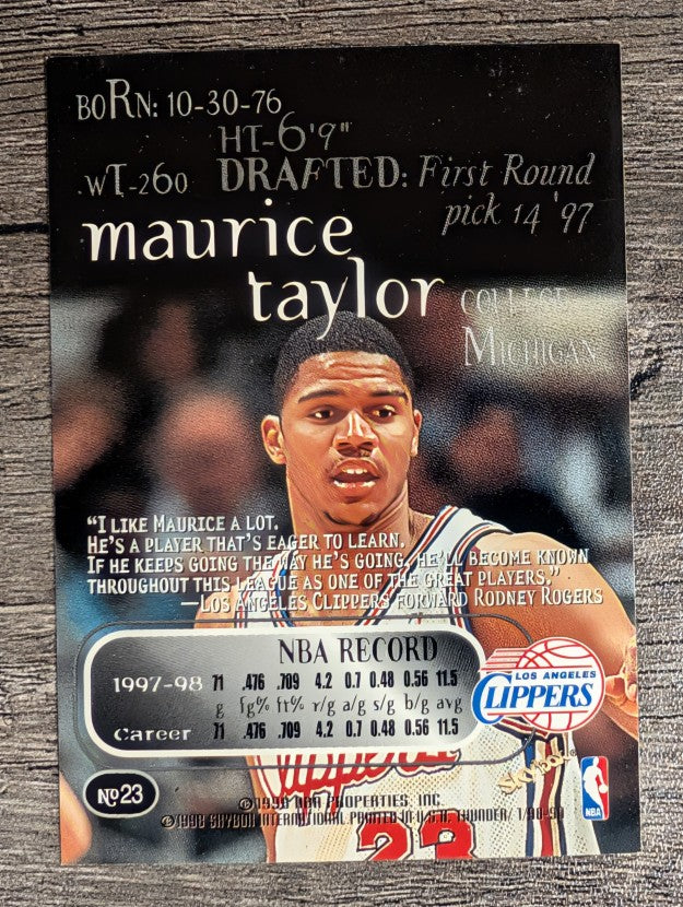 1998-99 SkyBox Thunder #23 Maurice Taylor