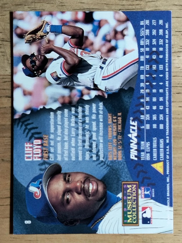 1995 Pinnacle Museum Collection #8 Cliff Floyd