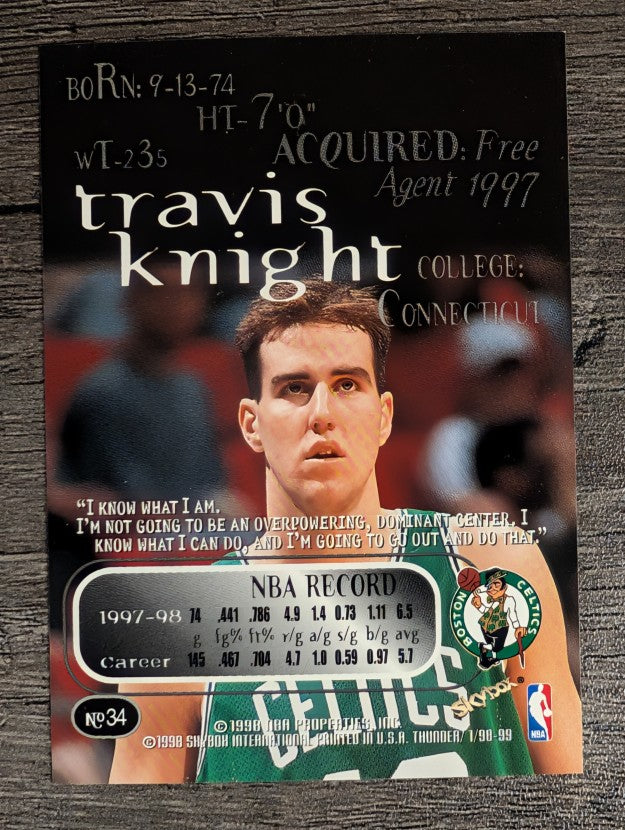 1998-99 SkyBox Thunder #34 Travis Knight