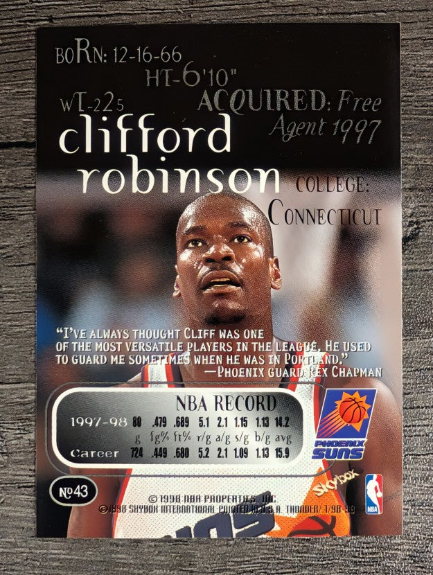 1998-99 SkyBox Thunder #43 Clifford Robinson