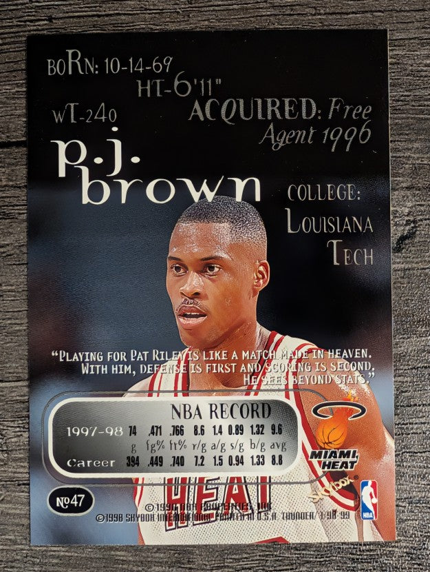 1998-99 SkyBox Thunder #47 P.J. Brown