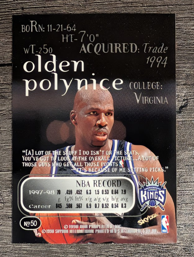 1998-99 SkyBox Thunder #50 Olden Polynice