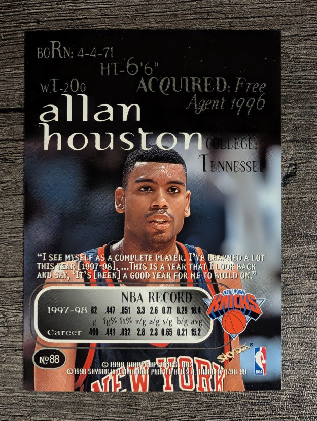 1998-99 SkyBox Thunder #88 Allan Houston