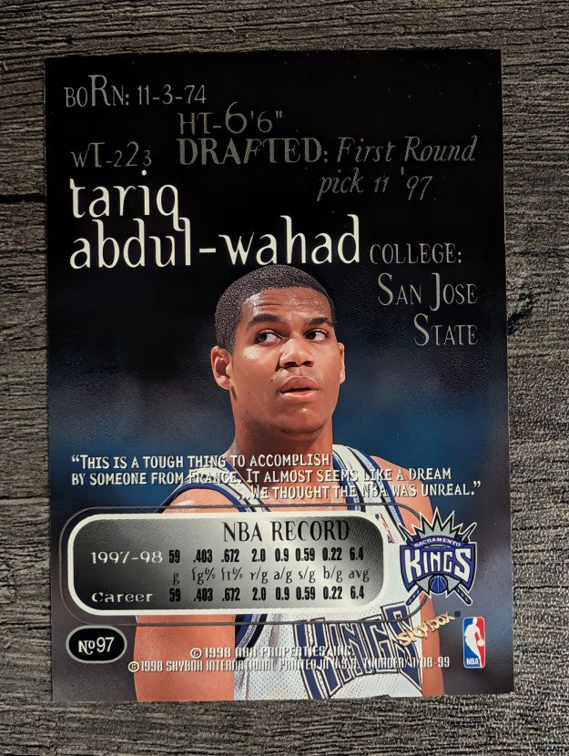1998-99 SkyBox Thunder #97 Tariq Abdul-Wahad