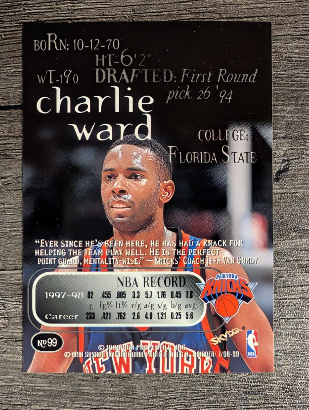 1998-99 SkyBox Thunder #99 Charlie Ward